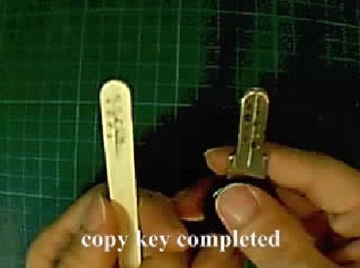 How to Turn Ice-cream Stick Into Key