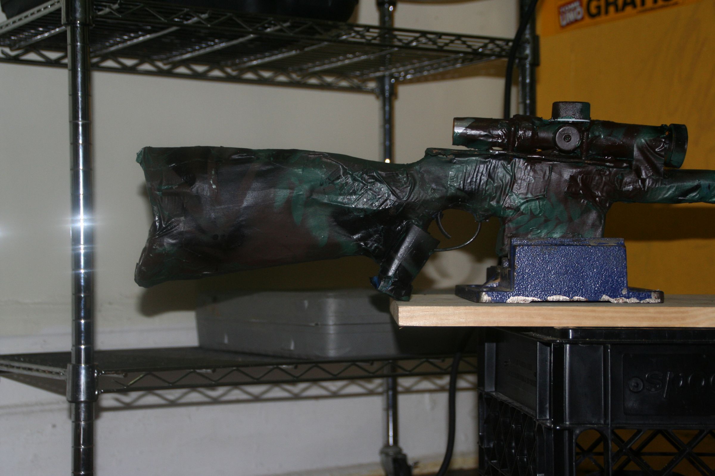 Cardboard Rifle With Camo Paint - Instructables