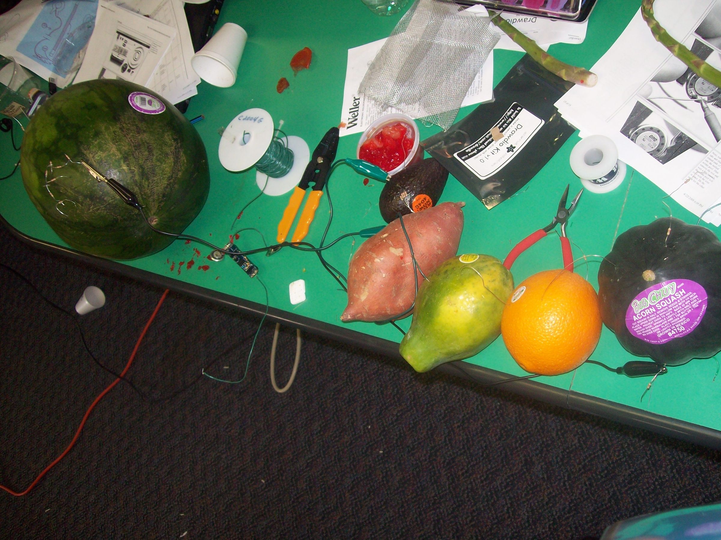 Musical Fruit Using Drawdio