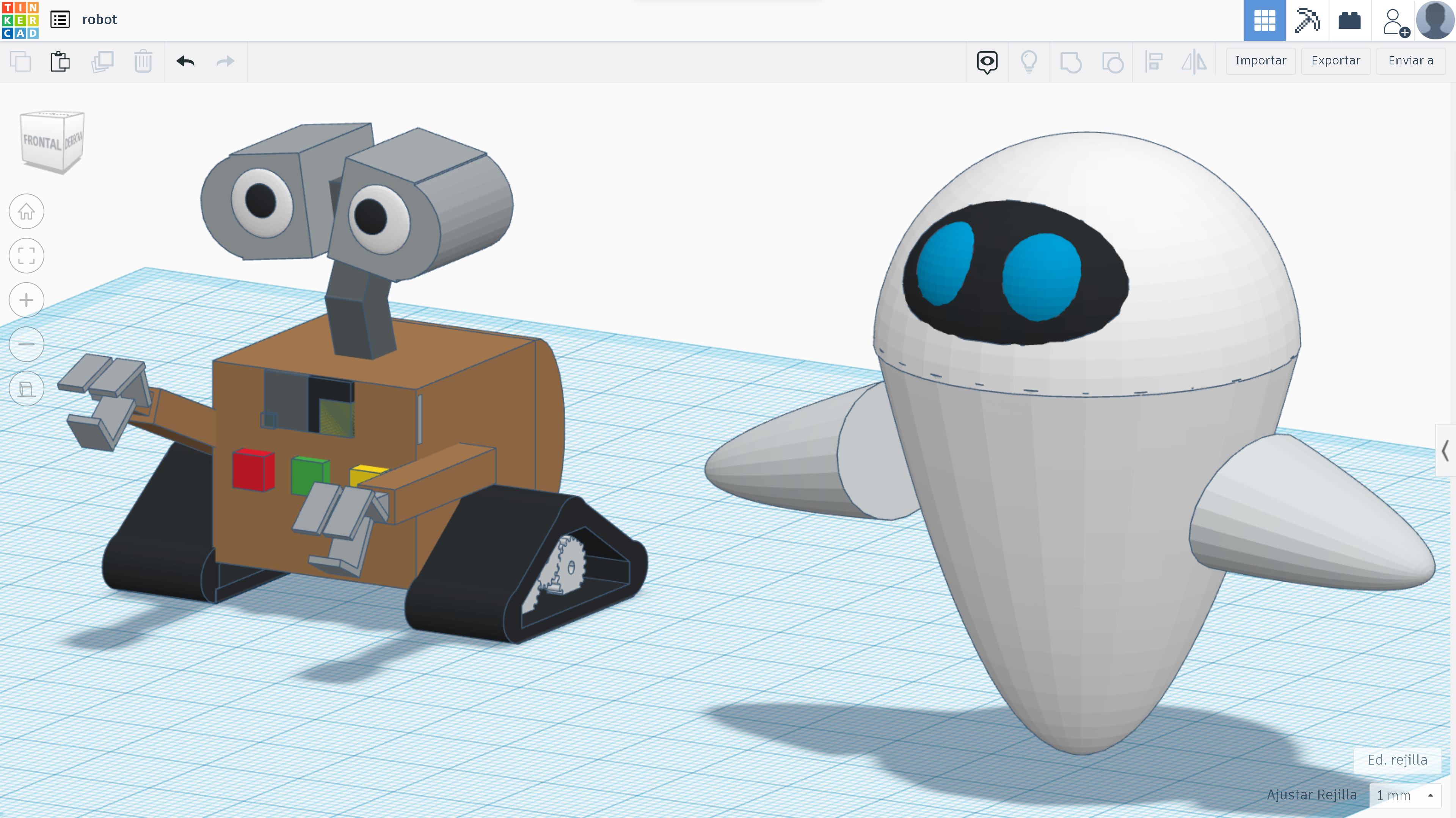 Robot Walle Tinkercad