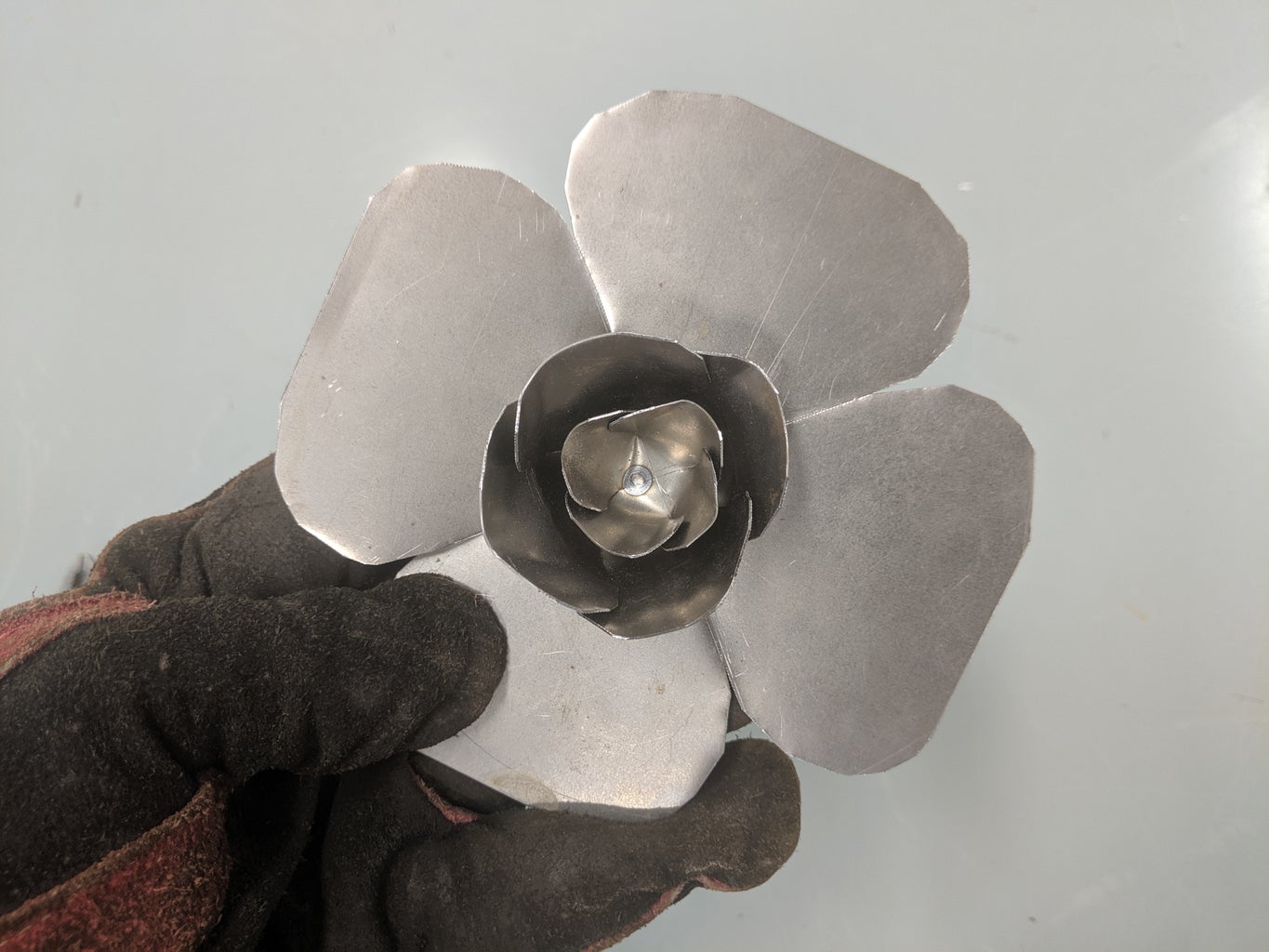 Easy Sheet Metal Flower 7 Steps (with Pictures) Instructables