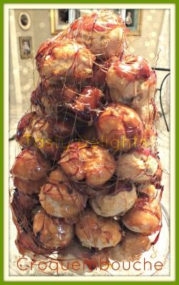Croquembouche (Cream Puff Tower) With Lemon Curd Mousse