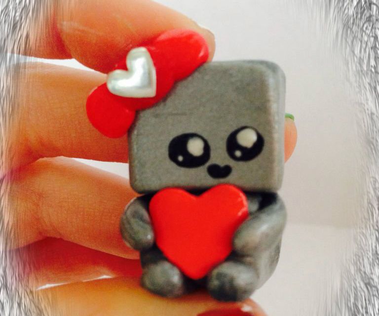 Cute Little Clay Robot