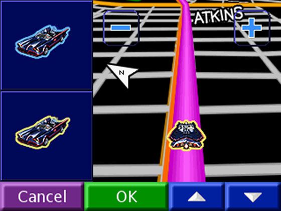 Animated Gps Batmobile Icon 2.0: the 3d Way
