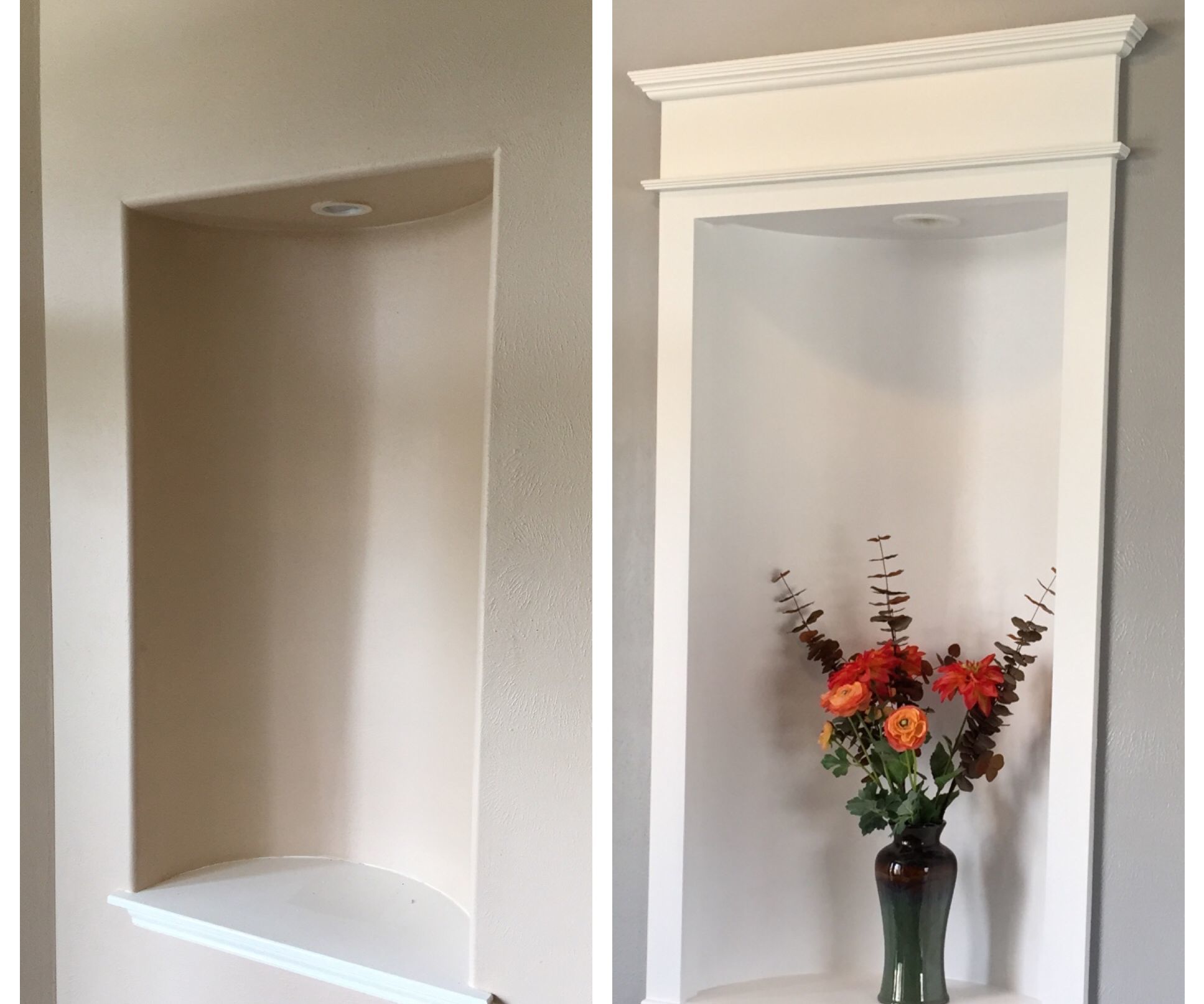 Alcove Update With MDF and Moldings