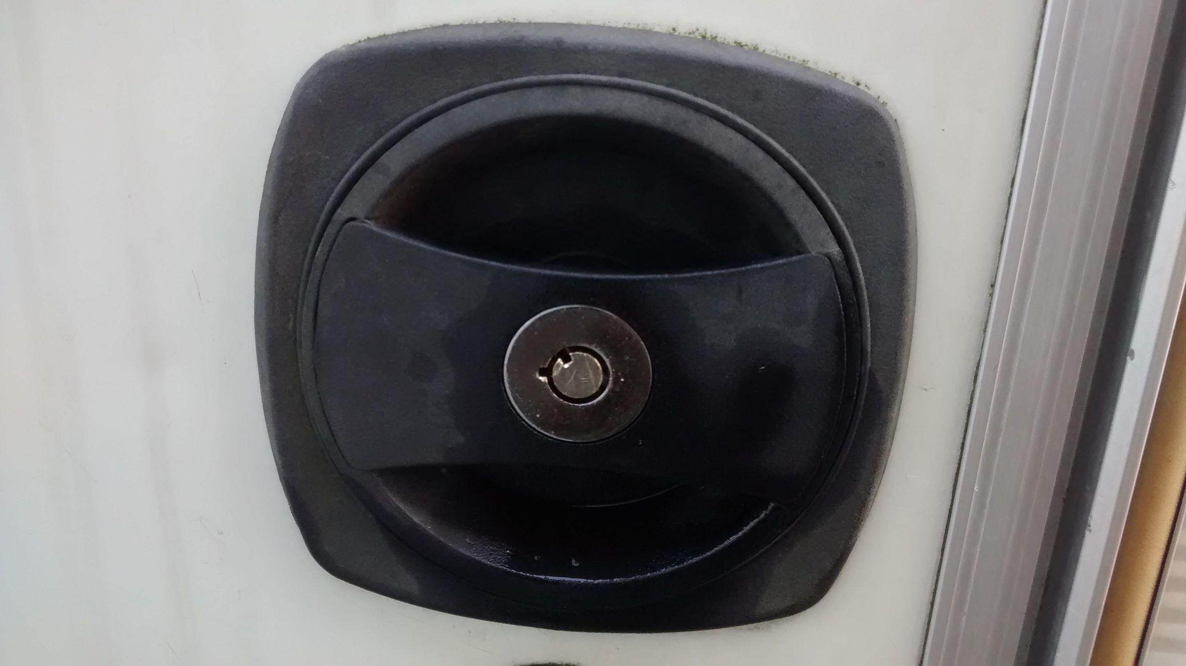 Fixing a caravan/bike cylinder lock