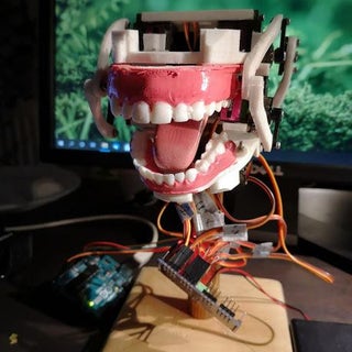 Simple Animatronic Mouth Using 3D Printing, Arduino and Python : 4 ...