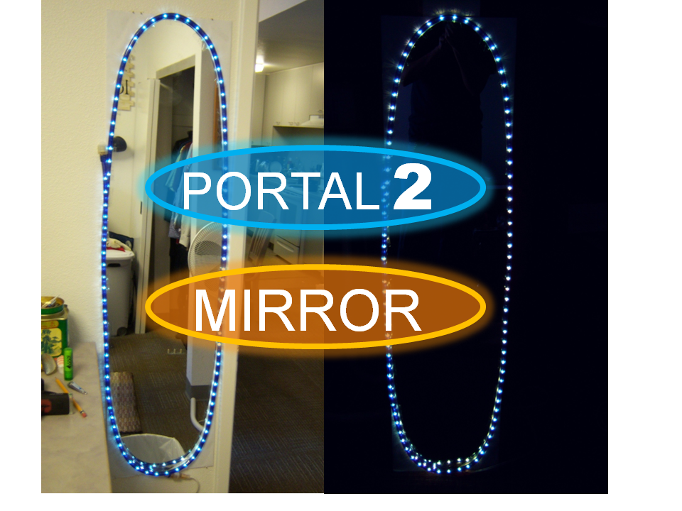 Free 'Portal 2' inspired mirror
