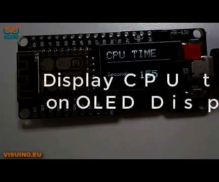 Display CPU TIME on ESP Wemos D1 OLED