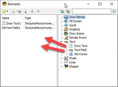 In Visuino Add & Set Components