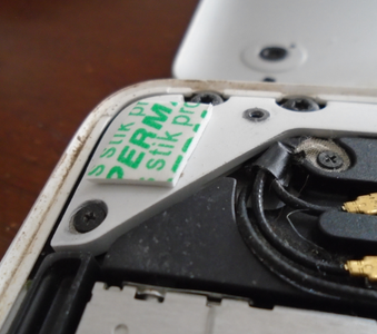 Positioning the Double Sided Tape