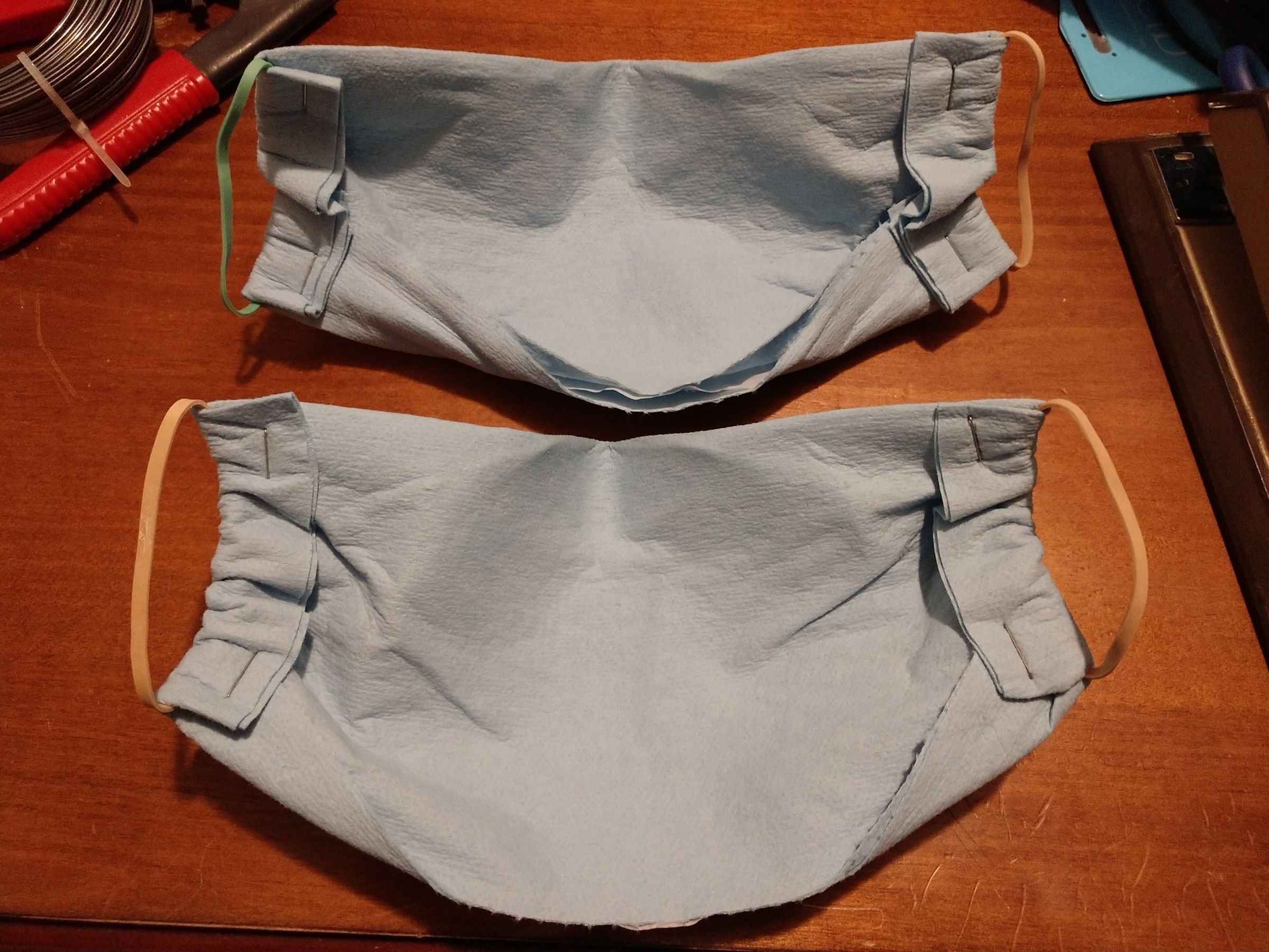 Disposable NoSew Shop Towel Mask With Adjustable Nose Wire 10 Steps