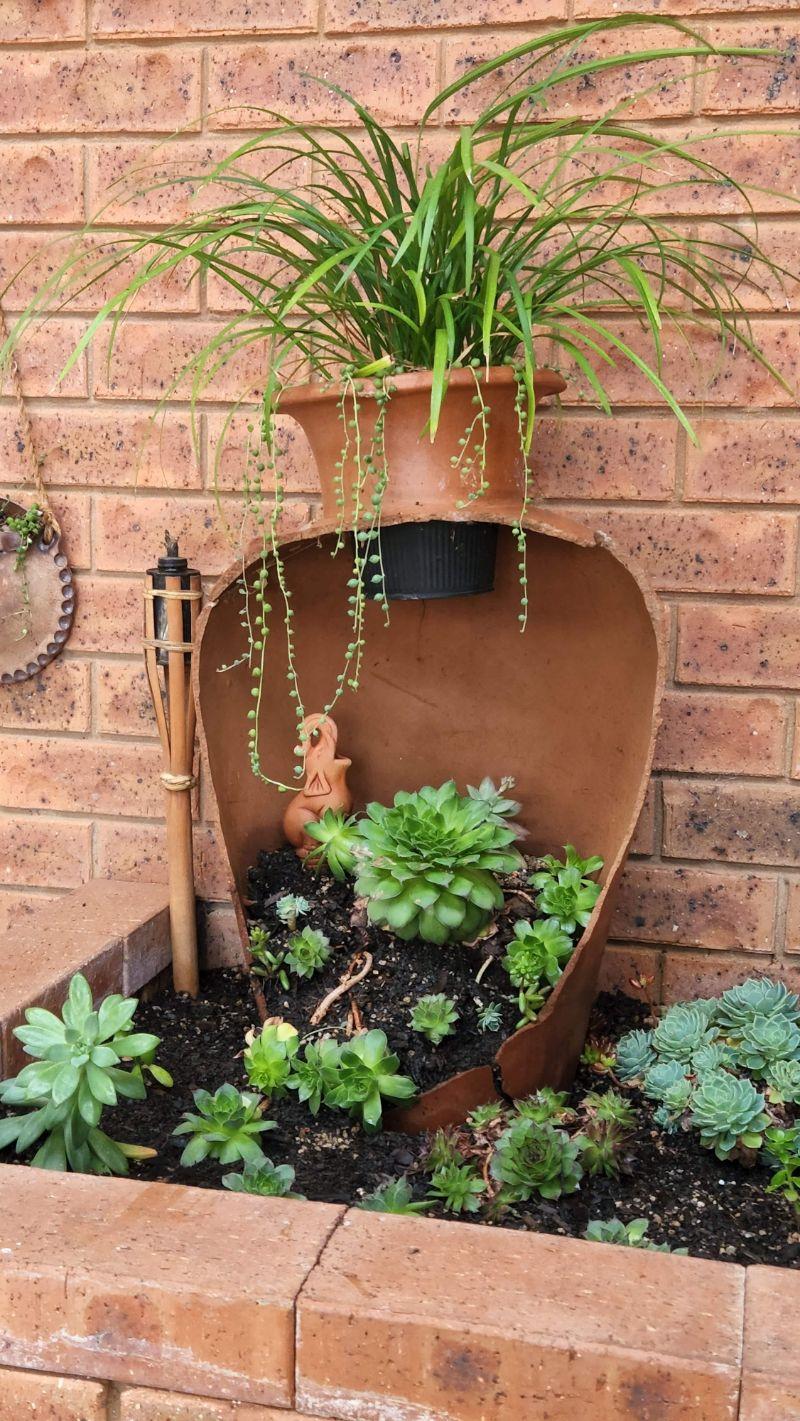 Broken Terracotta Pot Planter 7 Steps Instructables