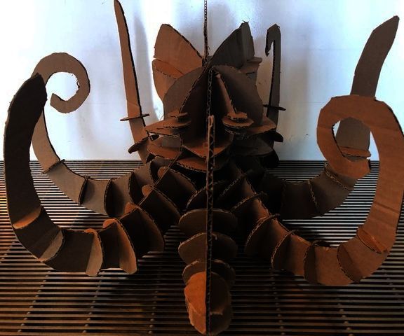 Just Cardboard: the Kraken Artistic Sculpture