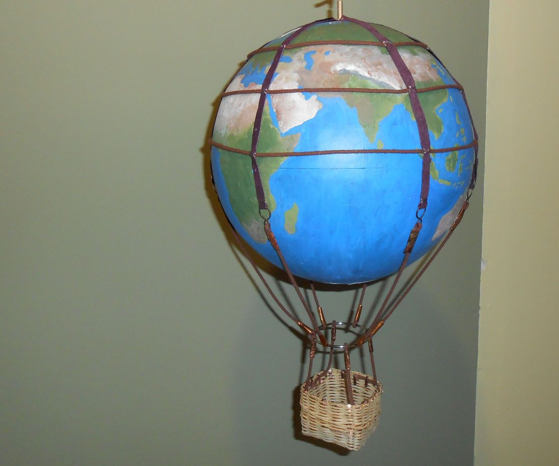 Steampunk Hot Air Balloon From a Globe