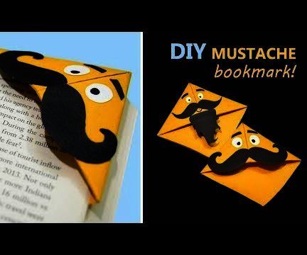 Mustache Bookmark