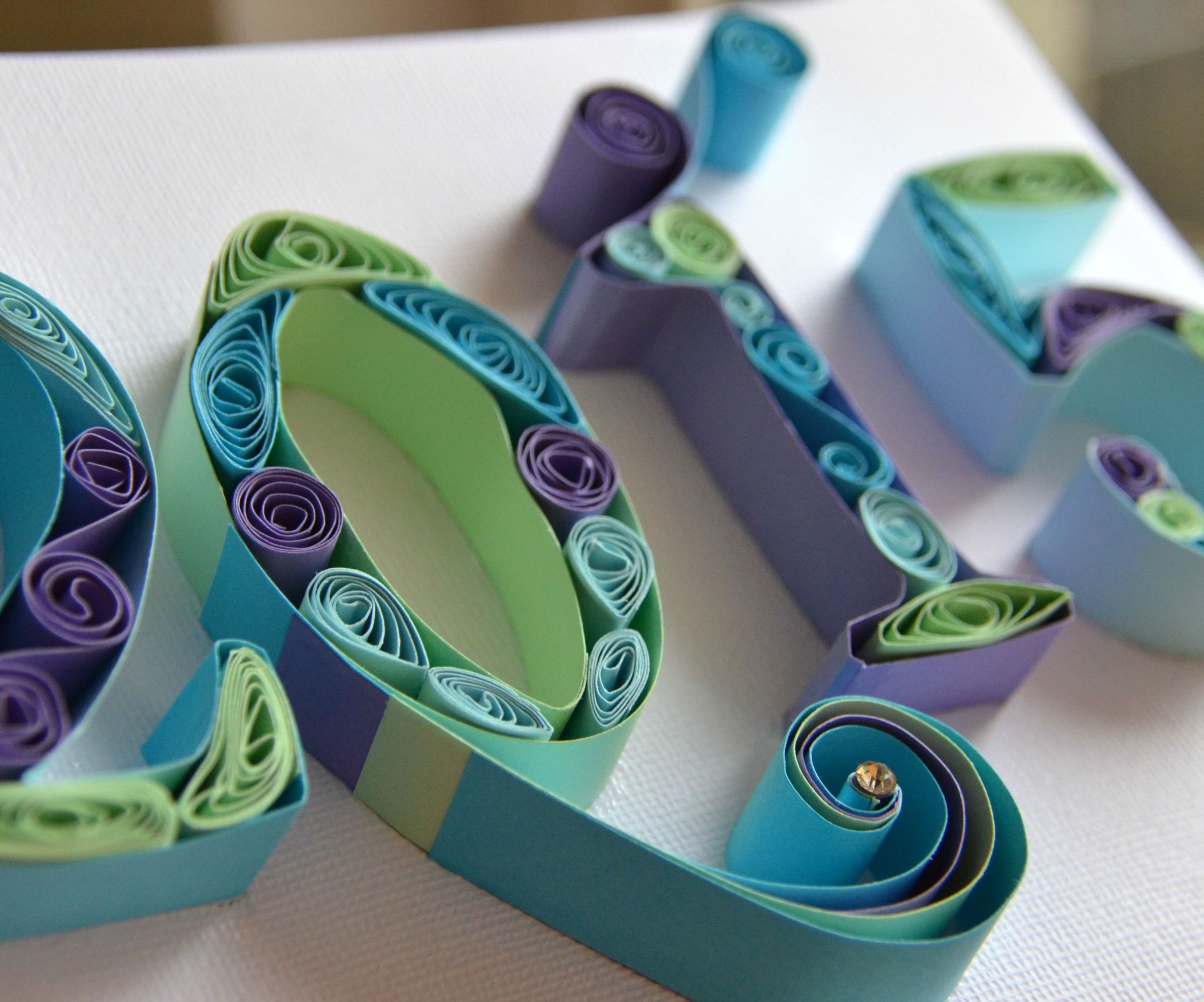 Paper Quilling Numbers 2015