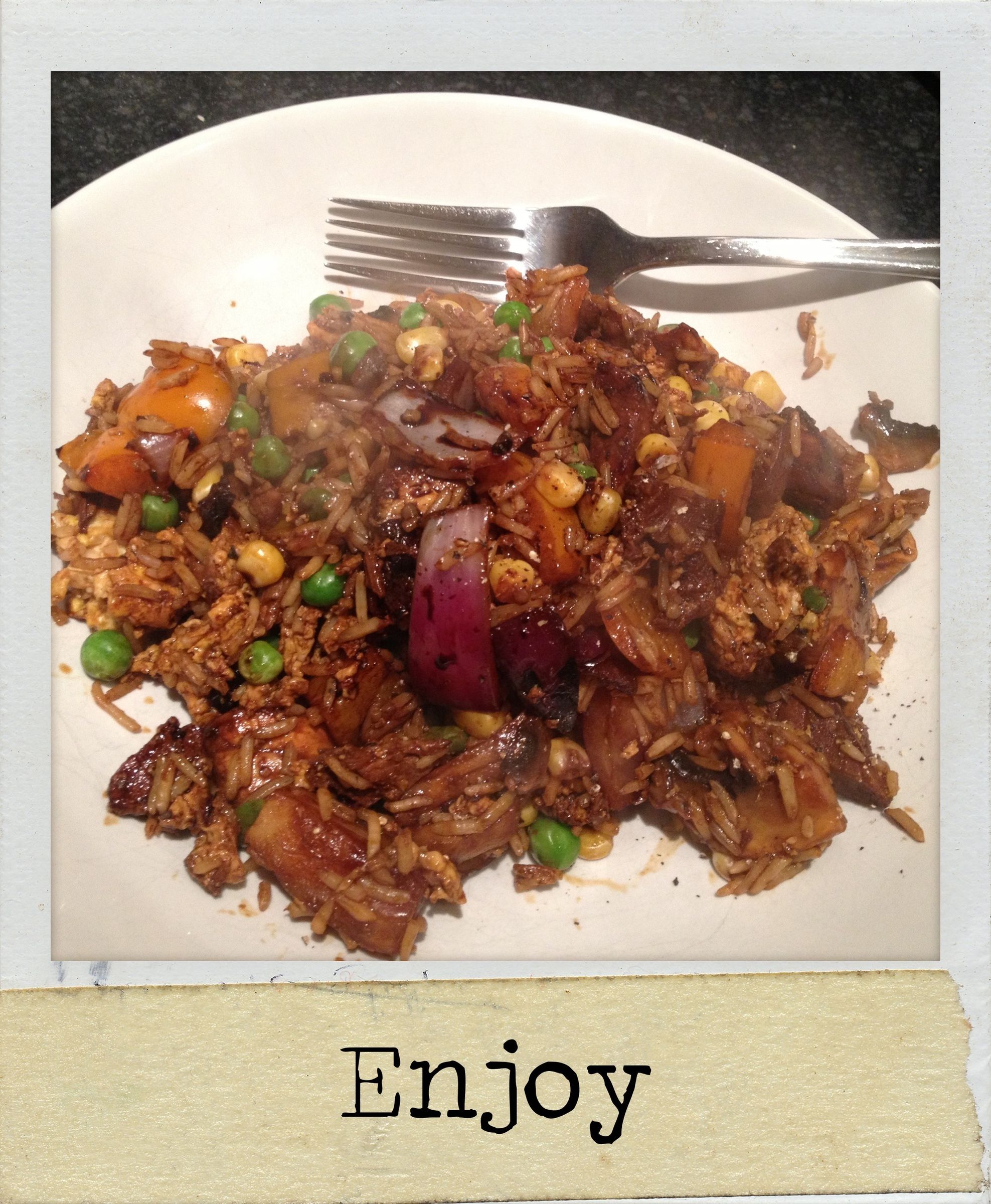 Meaty Egg Fried Rice