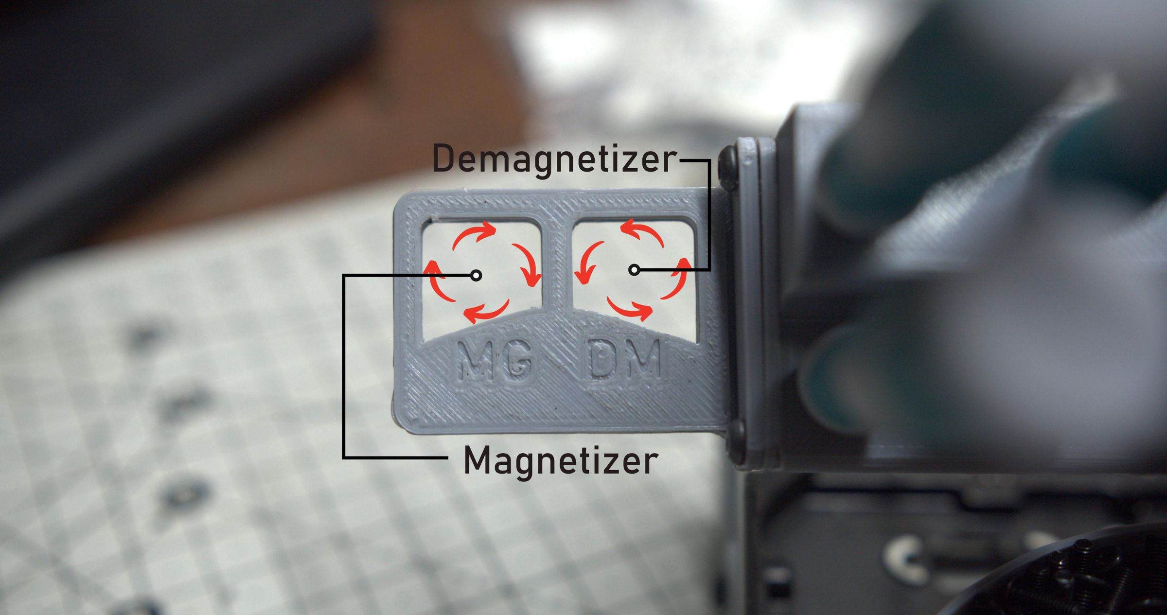 3 in 1 Precision Screwdriver Organizer With Old Hard Disk Drive 11