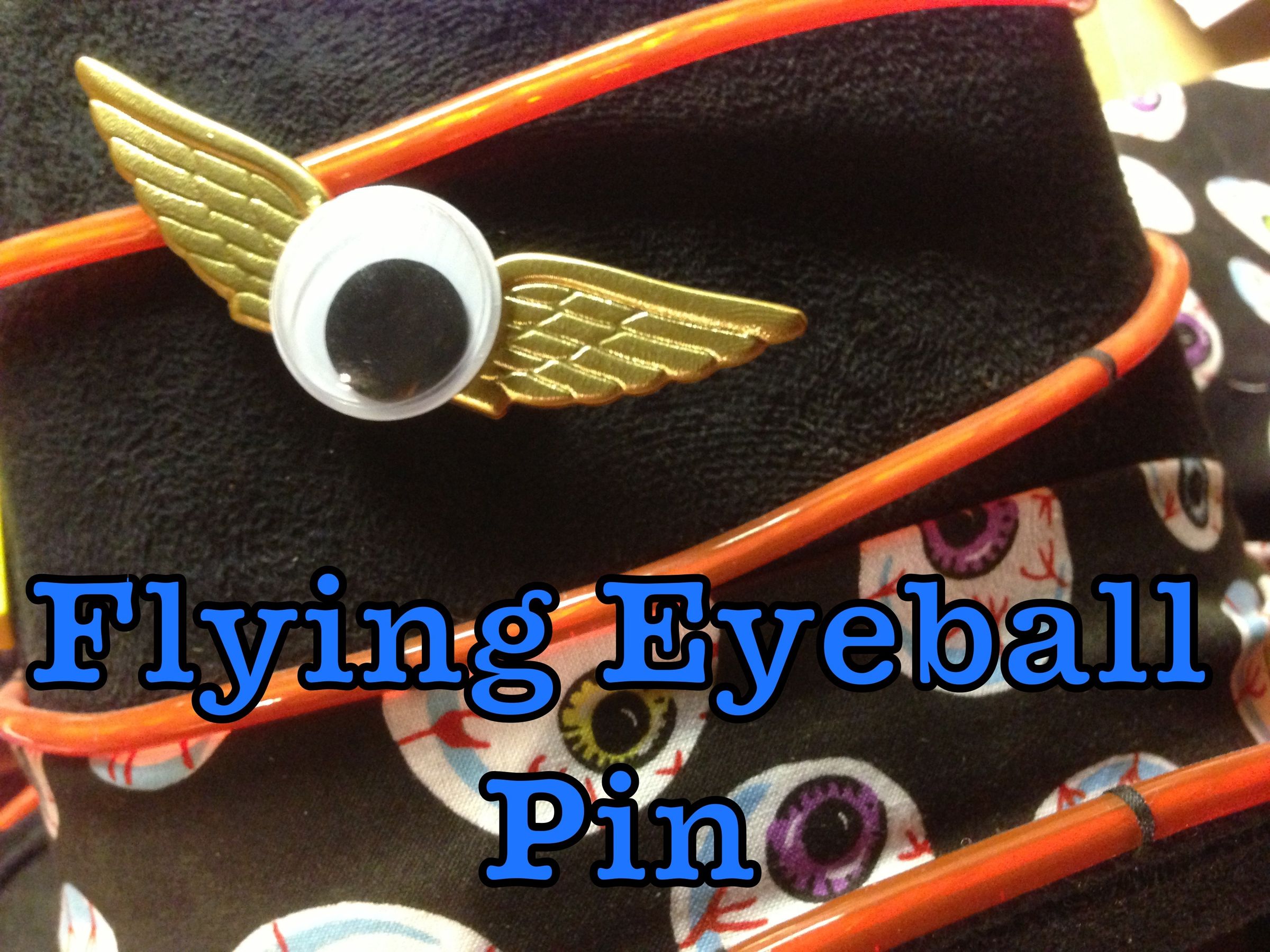 Flying Eyeball Pin