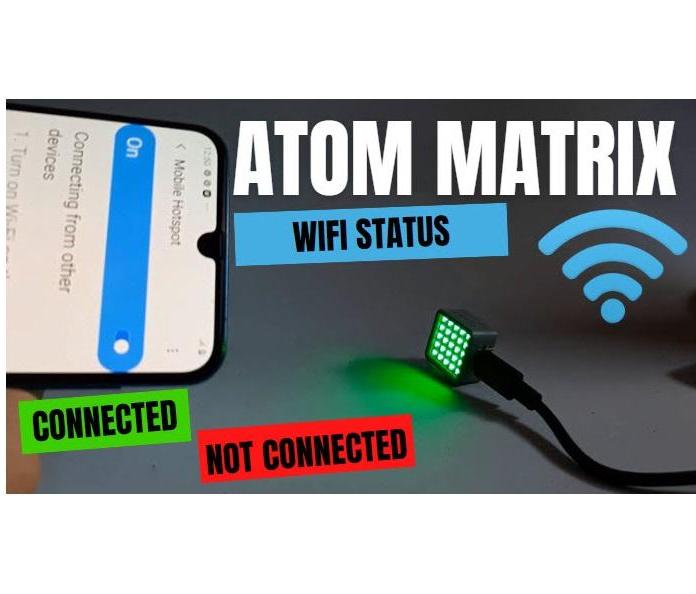 Wifi Connection Status Monitor ATOM Matrix ESP32 M5Stack