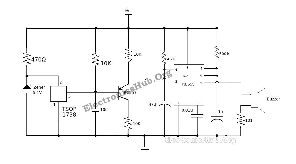 Remote Controlled Alarm Circuit