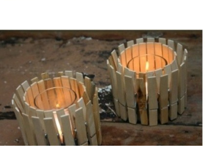 Very Easy Valentine's Day Gift - Clothespin Mini-Vase