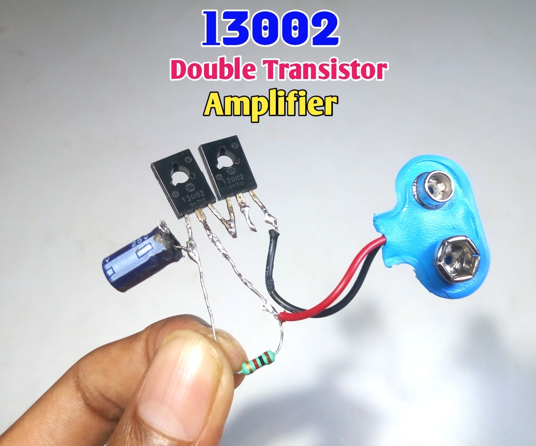 13002 Double Transistor Amplifier