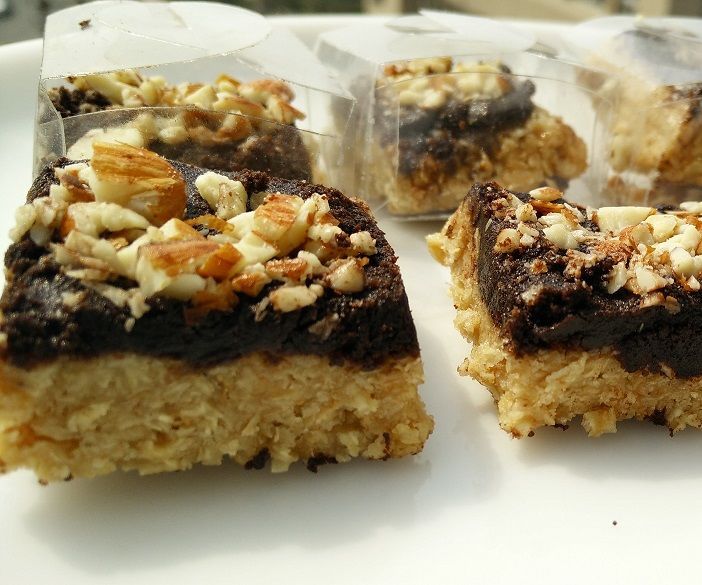 No Bake Chocolate Oats Squares