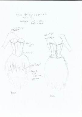 white christmas dresses Custom Fashion Sketch – Maria Ahrens main image 1
