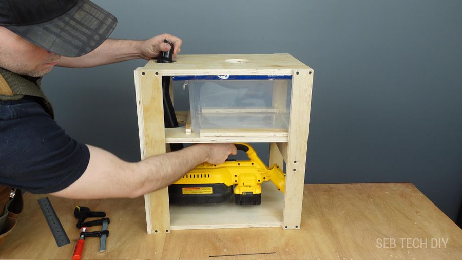 Building a Stand to Secure and Raise the Vacuum