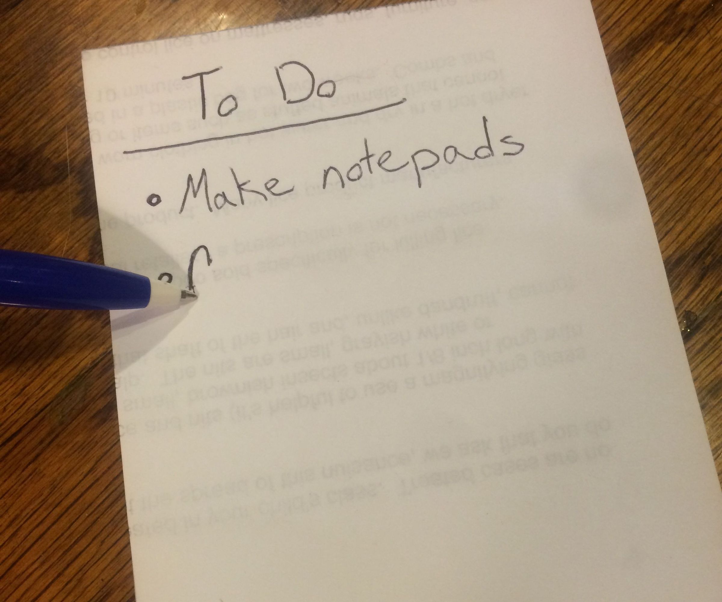 Scrap Paper Note Pad