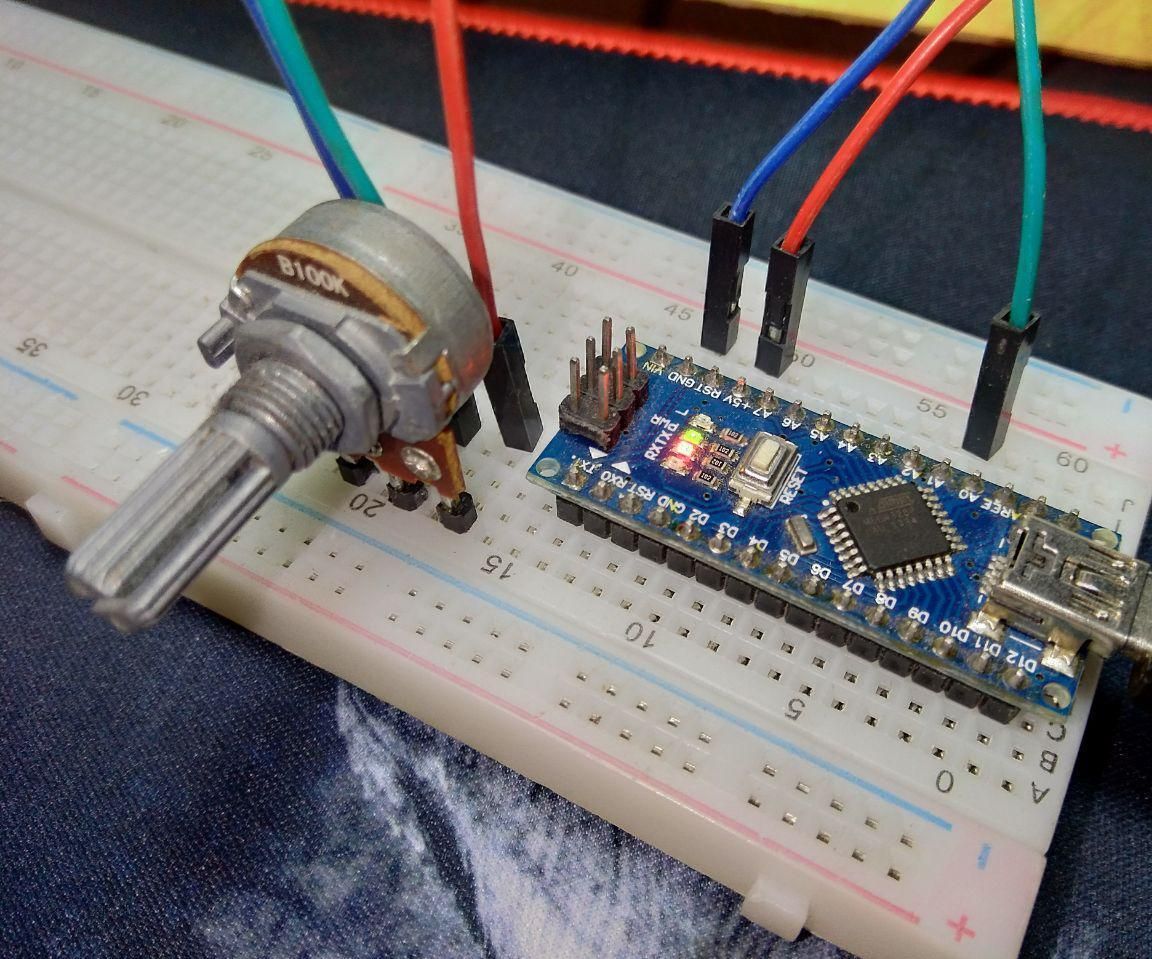 Read ADC Values From Potentiometers