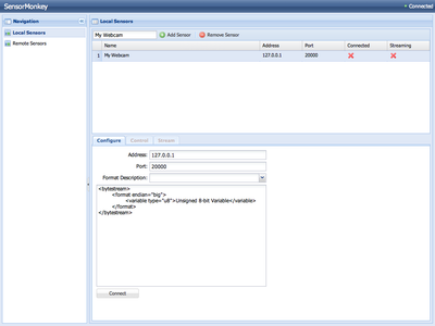 Login to SensorMonkey and Publish Stream for Controlling Arduino