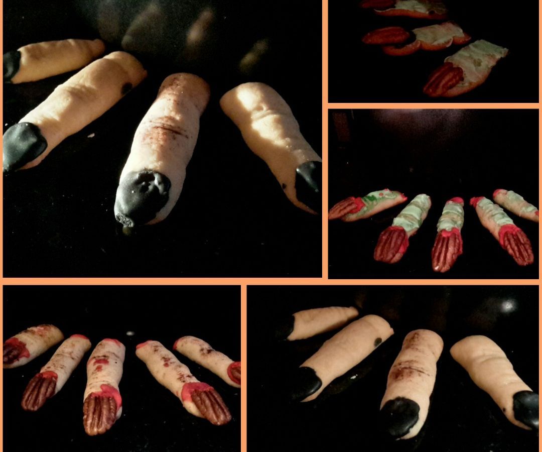Spooky Creepy Finger Cookies