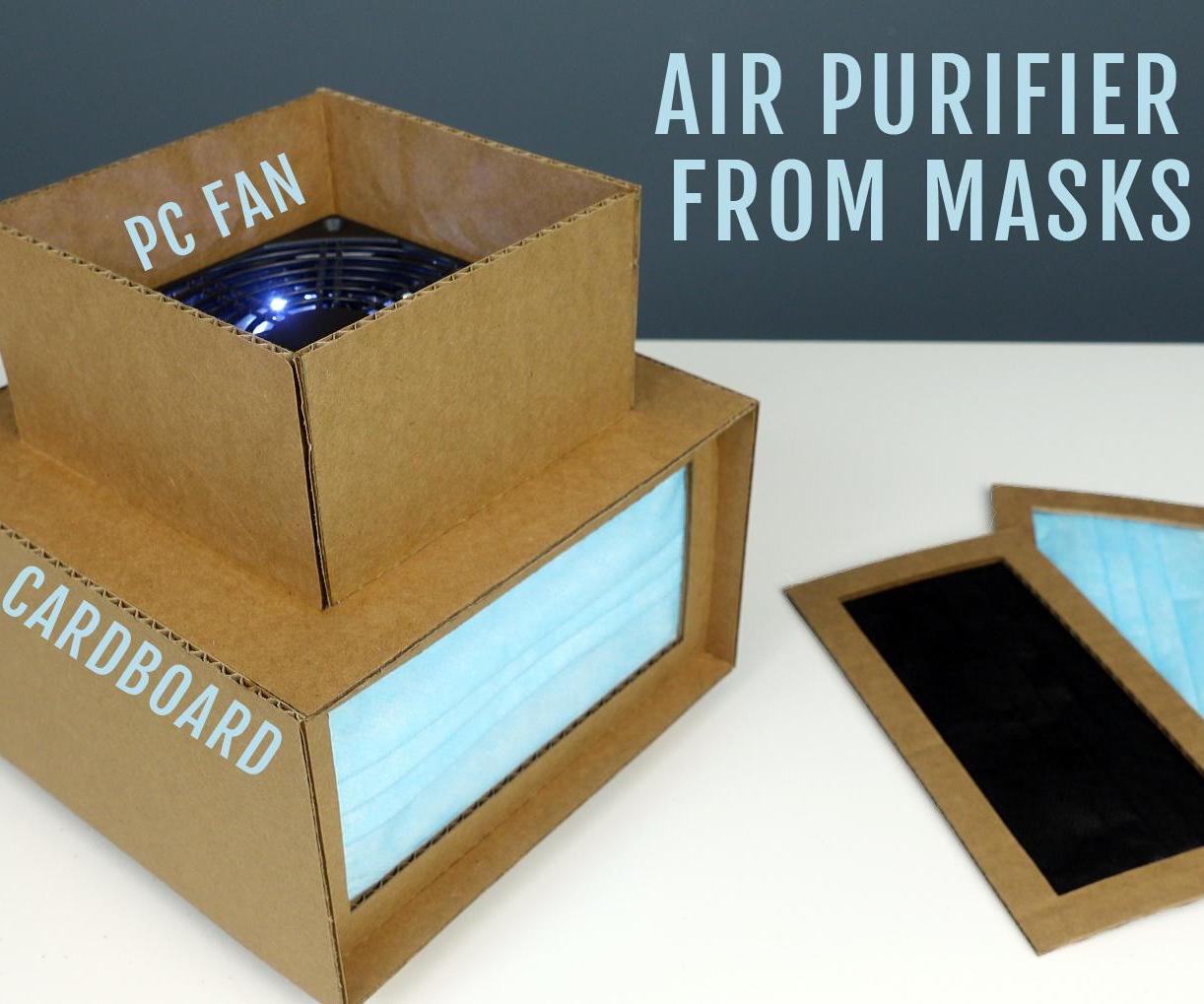 DIY Air Purifier From Cardboard & Masks