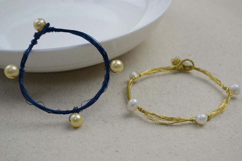 Mothers Day Charm Bracelets- Wire Bracelets DIY