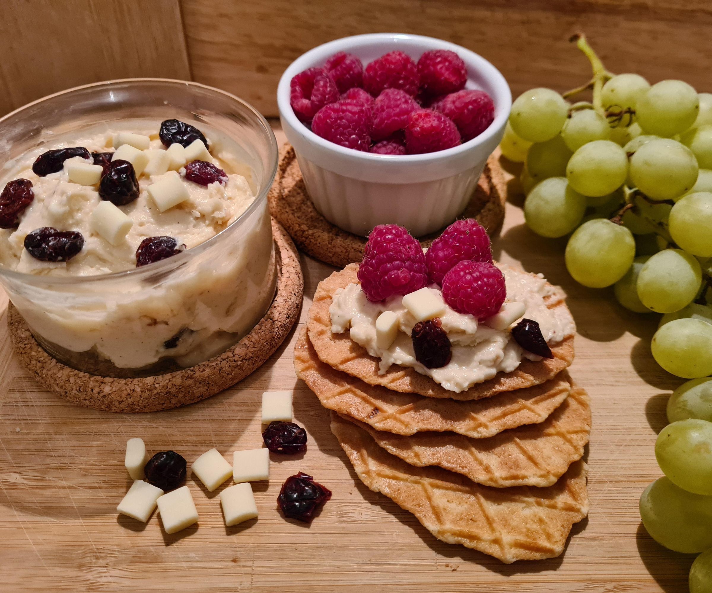 White Chocolate and Cranberry Cookie Dough Dip