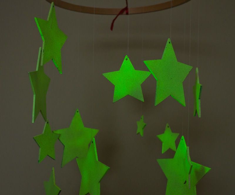 Glow-in-the-dark Star Mobile