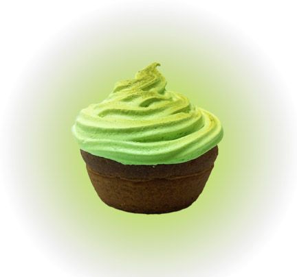 Lime Filling Meringue Cupcakes