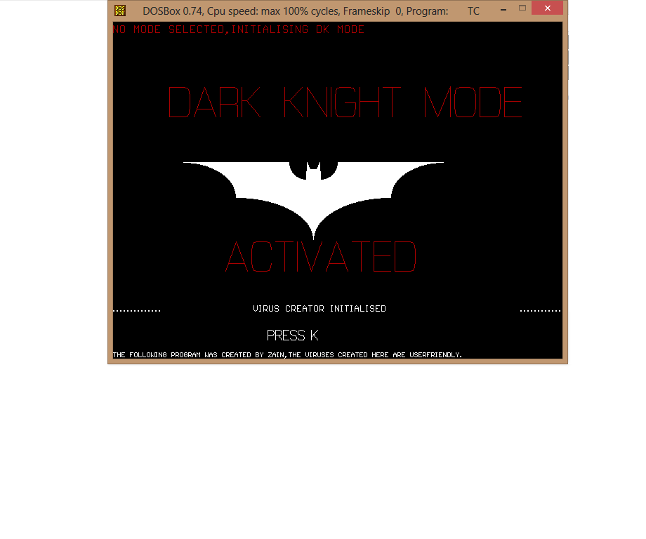 CLOUDIAN BATCH VIRUS CREATOR WITH AWSUM DARK KNIGHT GraPHICS