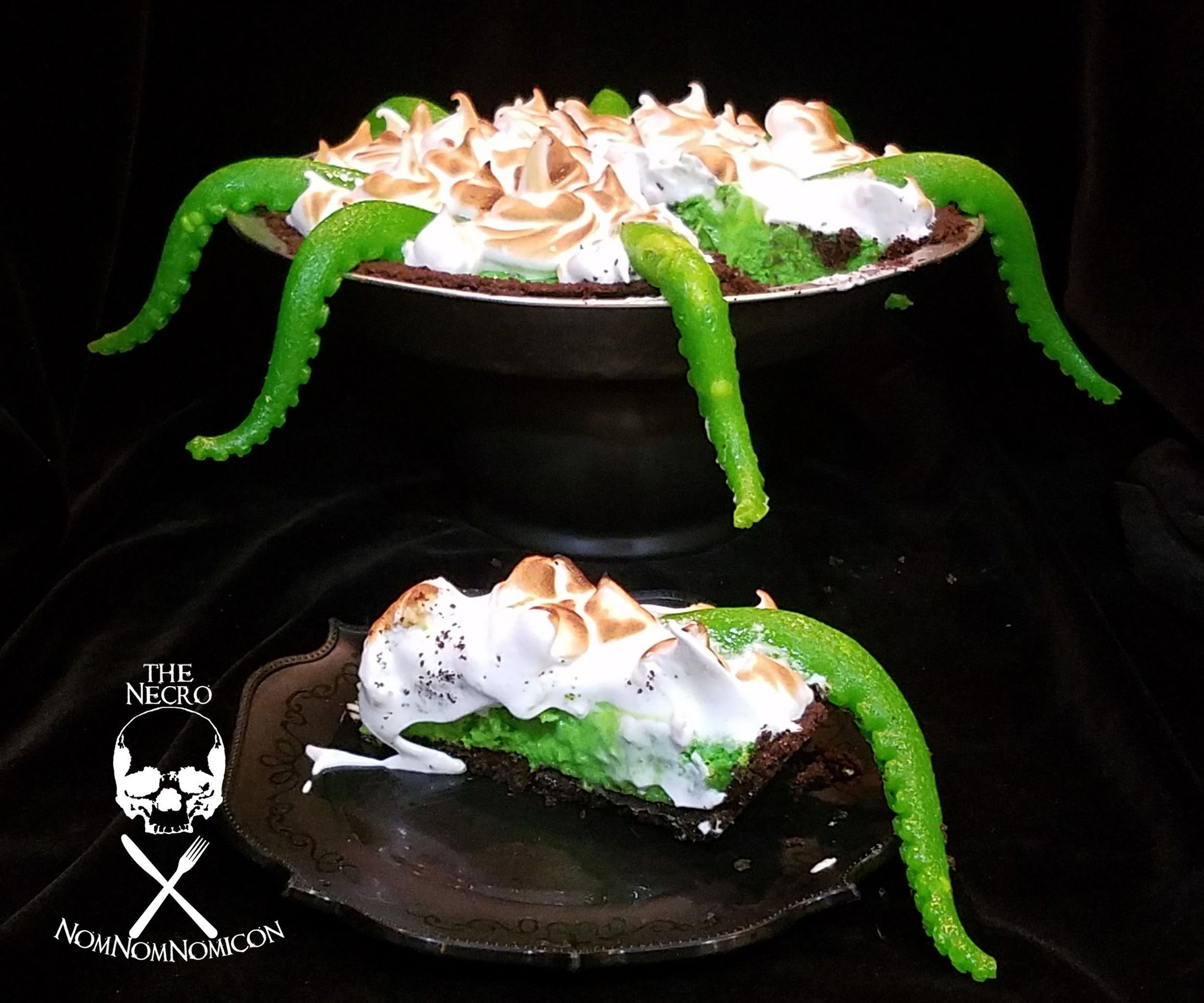 Black Light Reactive Key (S)lime Pie With Tentacles!