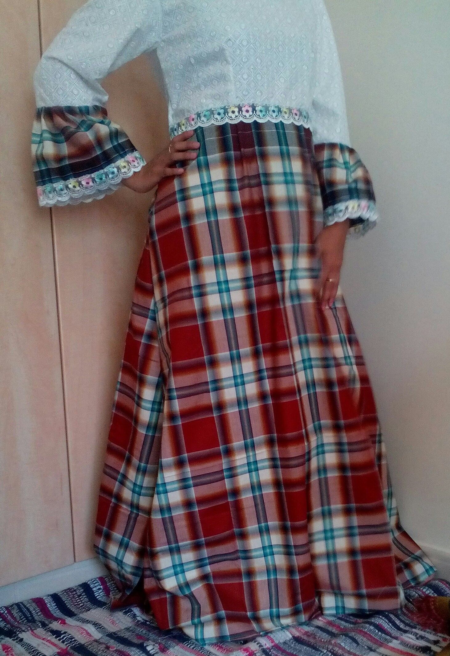 DIY- a Line Tartan Dress
