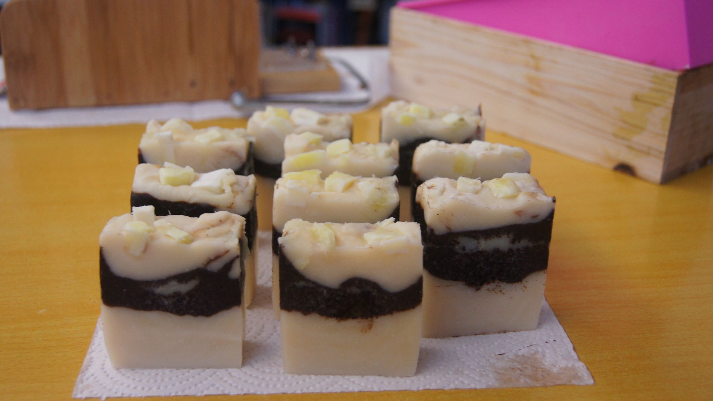 Cold Process Chocolate Coffee Soap Making