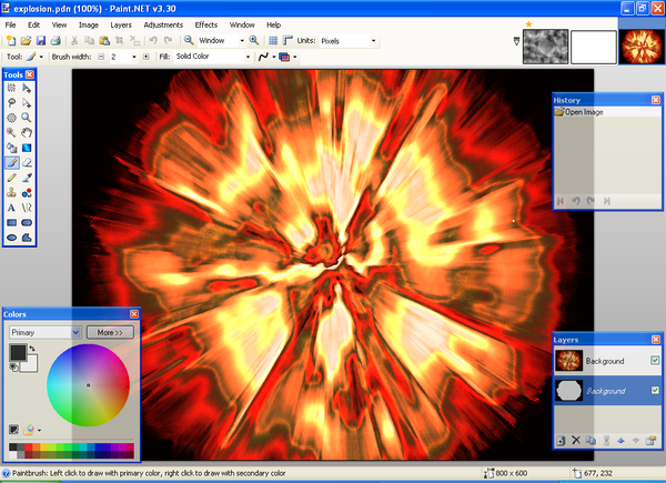 How to Make a Cool Explosion on Paint.NET