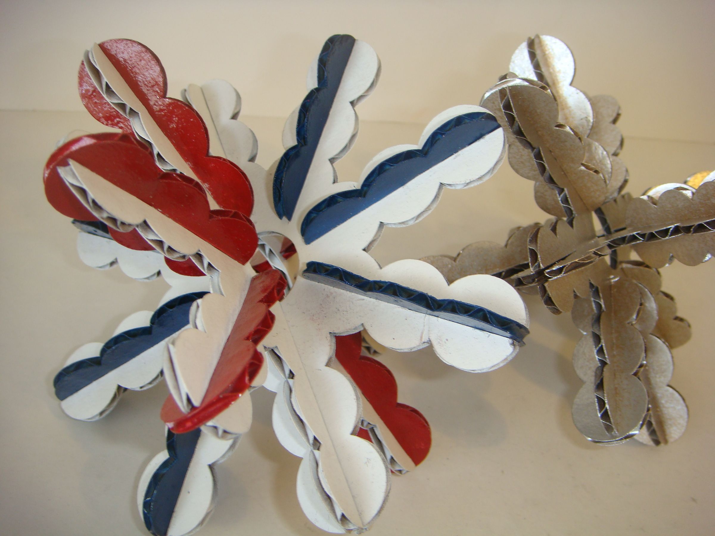 Cardboard Snowflake