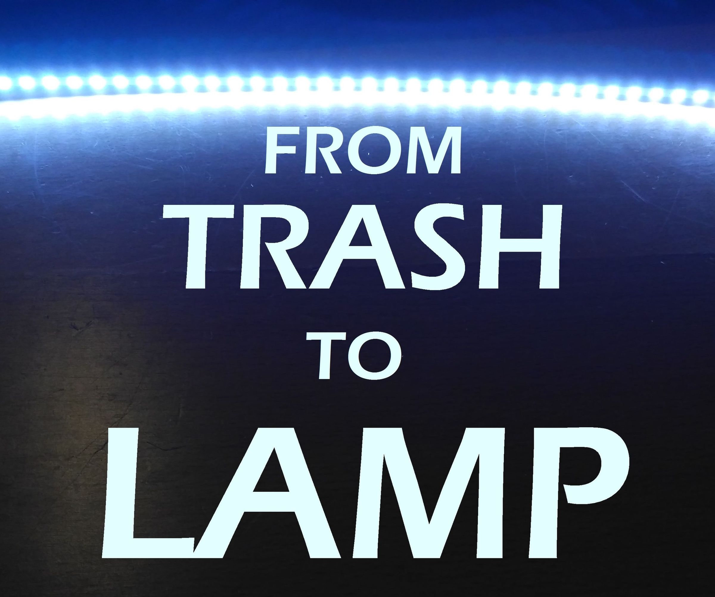 Make an LED Lamp From Dead LCD and Other Trash!