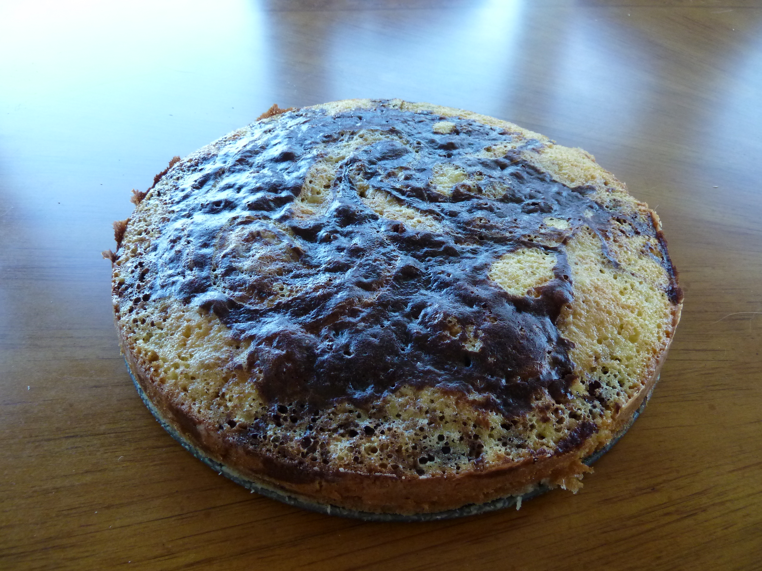 Chocolate Vanilla Swirl Cake