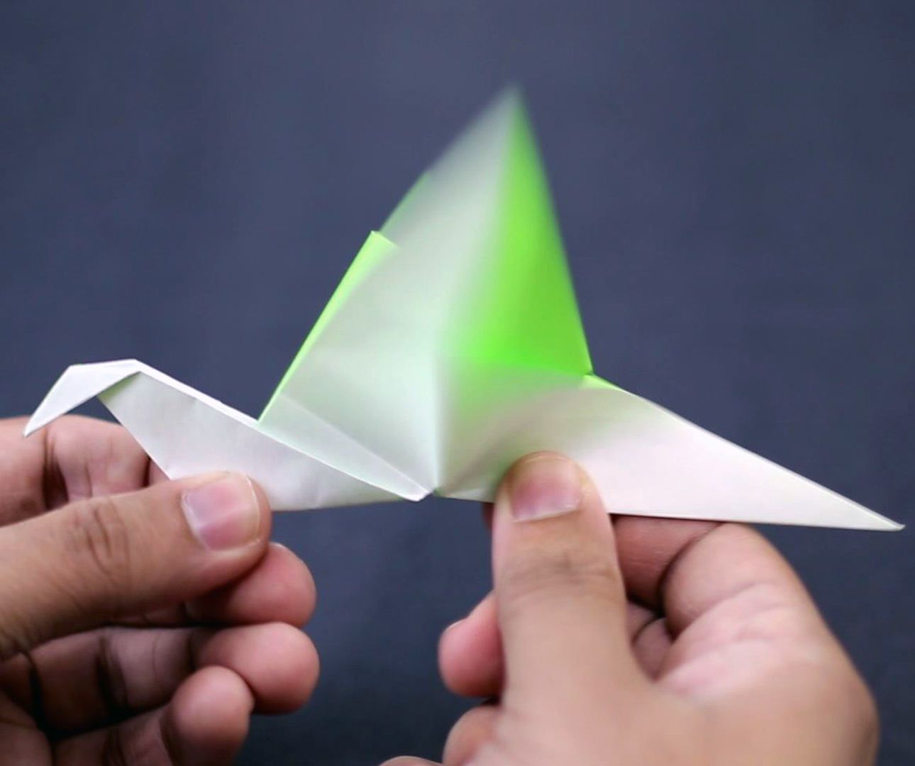 How to Make a Paper Flapping Bird (Easy Origami)!