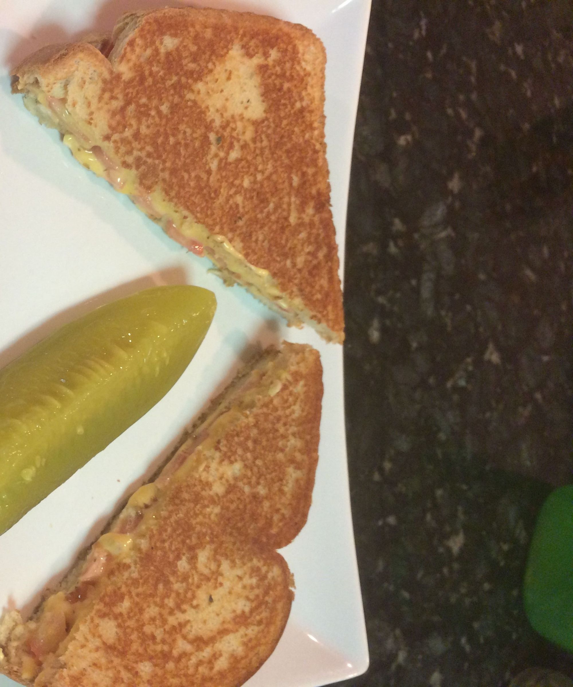 Mediterranean Grilled Cheese Sandwich